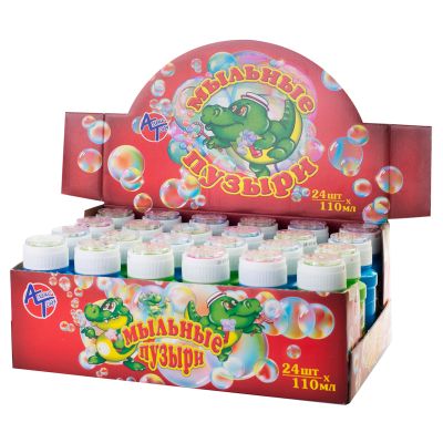 Мыльные пузыри Крокодил 110мл (96 в кор.) 15026