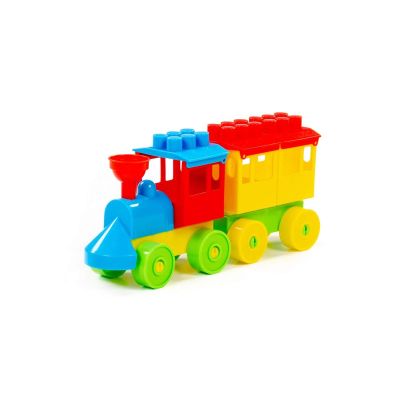 ПОЛЕСЬЕ Конструктор - Паровоз с одним вагоном 2037