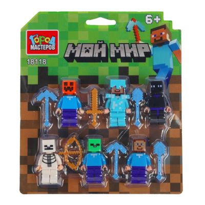 Конструктор фигурки мой мир -6 шт. 18118-ZH