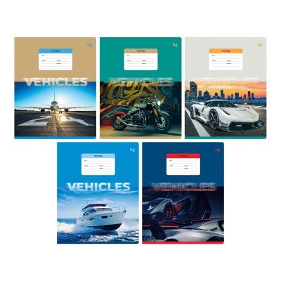 Тетрадь 24л., клетка BG «Vehicles», эконом Т5ск24 12046