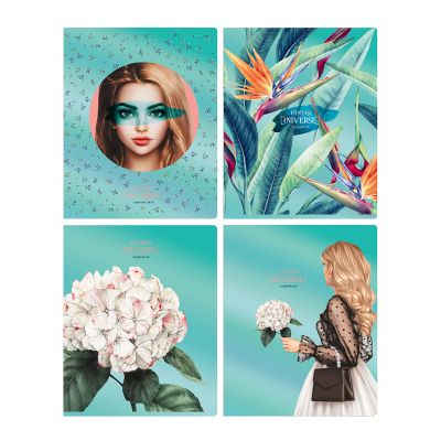 Тетрадь 96л., А5, клетка BG «Fantasy», металлизированный пантон Т5ск96 11962