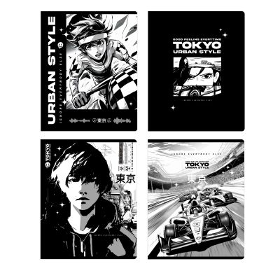 Тетрадь 96л., А5, клетка BG «Аниме. Tokyo», эконом Т5ск96 12092