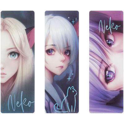 Закладки для книг, 3шт., MESHU «Neko» MS_55152