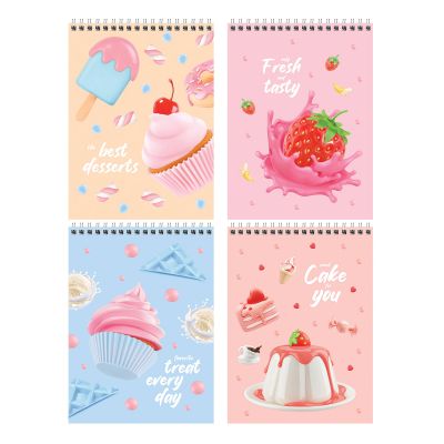 Блокнот А5 40л. на гребне BG «Best desserts»