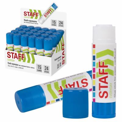 Клей-карандаш STAFF EVERYDAY 15 г, 221132