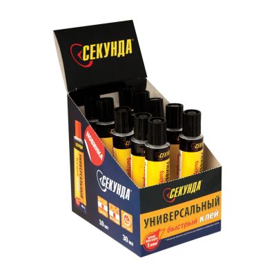 Клей Секунда 5 минут универсальный 30мл 403-197 1\10