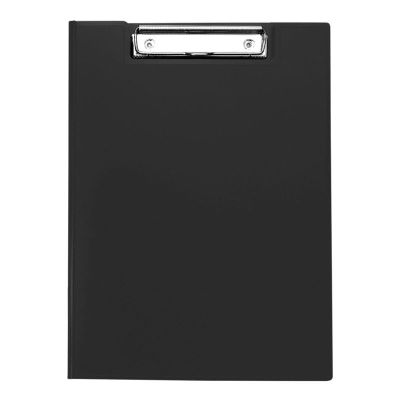 Папка-планшет с зажимом OfficeSpace А4, 500мкм, пластик, черный 245659