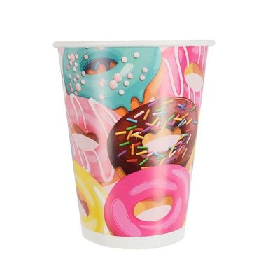 P Стаканы бумажные Пончики 200мл 6шт 6058302