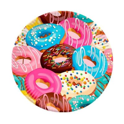 P Тарелки бумажные Пончики 18см 6шт 6058296