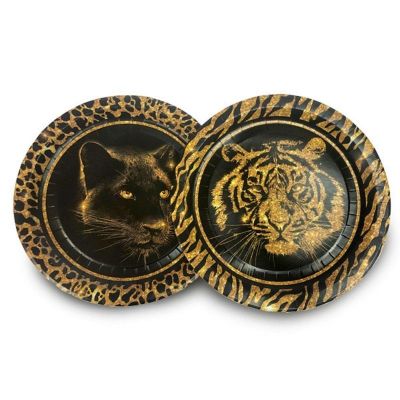 P Тарелки бумажные Wild Party 23см 6шт 6073619