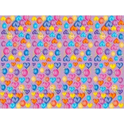 F Скатерть полиэтиленовая Праздничное настроение 140см X 180см 108609