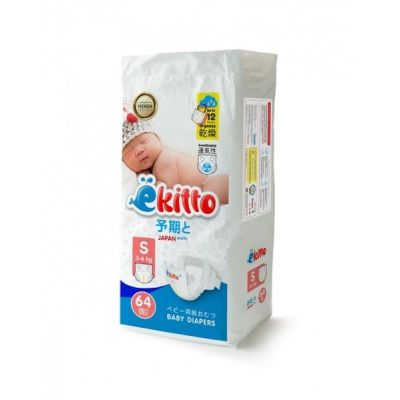 EKITTO Подгузники S 3-6кг (54 шт) 1/5