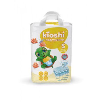 KIOSHI Подгузники S (3-6 кг) 62шт 1/4