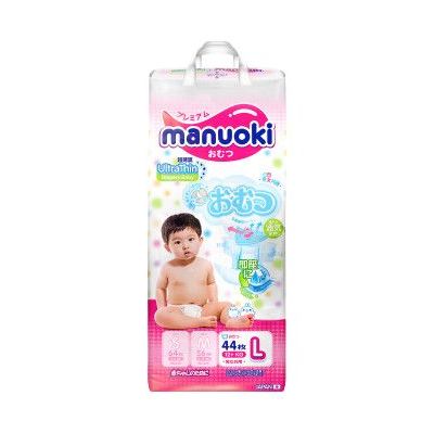 MANUOKI Подгузники Ultrathin L 12+ кг 44 шт 1/4