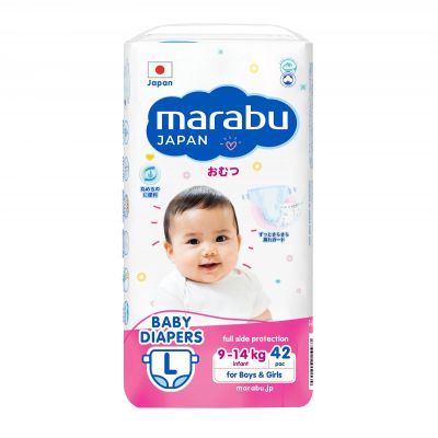 MARABU Подгузники L (9-14 кг) 42шт 1/4