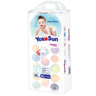 Подгузники-трусики детскиеYokoSun, ХL (12-20кг), 38 шт.