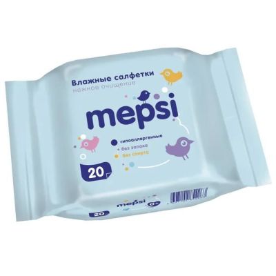 MEPSI Салфетки влажные детские (20шт) 1/54