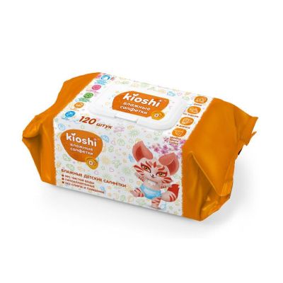 KIOSHI Салфетки детские влажные 120 шт.