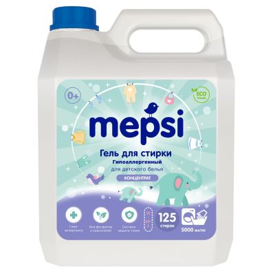 MEPSI Гель д/стирки детского белья 5л. 1/4