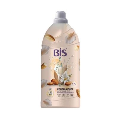 BIS кондиционер 1,7л для белья концентрат Миндальное молочко 1/4