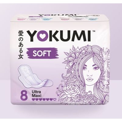 YOKUMI Soft Прокладки женские гигиенические Super, 8 шт. 1/24