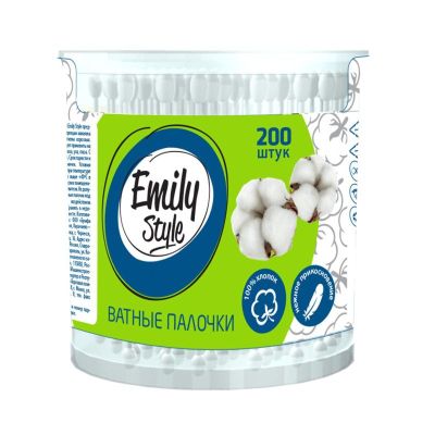 Emily Style ватные палочки банка 200шт(К) 1/24