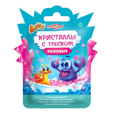 Кристаллы с треском детские, розовые D0167-P 261115 NI