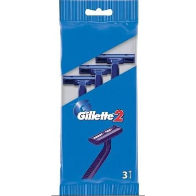 GILLETTE 2 Бритвы Одноразовые 3шт (пакет) 1/40