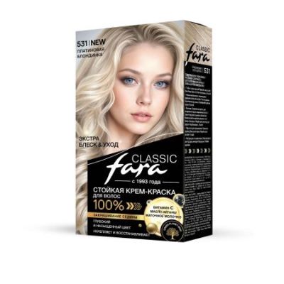 Крем-краска для волос Fara Classic 531 платиновая блондинка