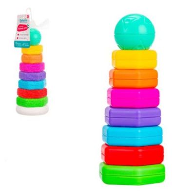 Пирамидка Elefantino «Первые уроки», в сетке 8*2*21 см