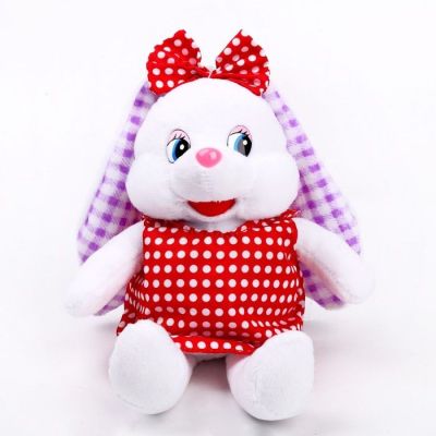 Мягкая игрушка «Зайка бант в горох», 16 см 7619112