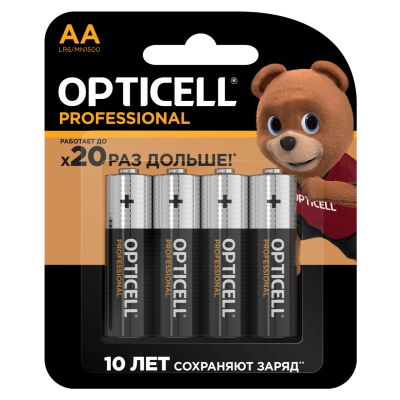OPTICELL PROFESSIONAL Батарейки AA 4шт