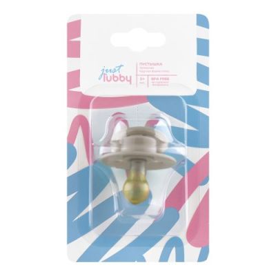 LUBBY Пустышка круг. сосок, от 0 мес., лат.  1\24