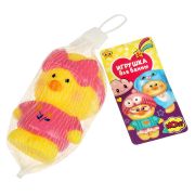 Игрушка для ванны уточка 10 см, в сетке, КАПИТОШКА в кор.2*240шт