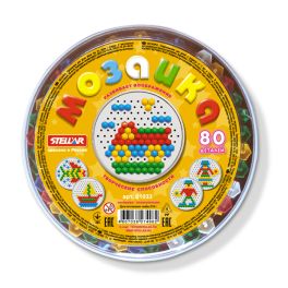 STELLAR Мозаика (диаметр 13мм/80 деталей), круглая коробка 01033