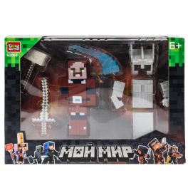 Конструктор мой мир сборная фигурка с аксессуарами, 16 дет. 62063-ZH