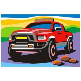 Картина по номерам для малышей «Быстрый джип» Ркн-022 УТМ01289358 (Россия)