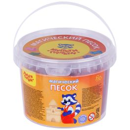 Песок для лепки Мульти-Пульти «Магический песок», малиновый, 500г, 2 формочки