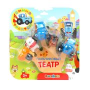 Игрушка пластизоль д/ванны пальчиковый театр СИНИЙ ТРАКТОР 5шт, блистер КАПИТОШКА в кор.2*12шт 38647