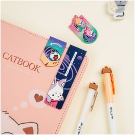 Закладки магнитные для книг, 3шт., MESHU «Catbox» MS_46725 (Россия) R