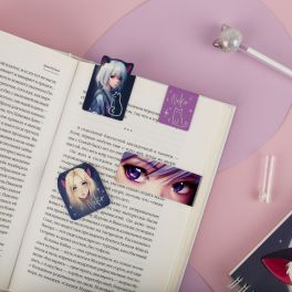 Закладки магнитные для книг, 4шт., MESHU «Neko» MS_55149