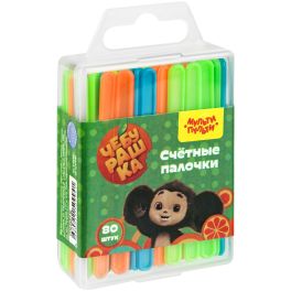 Набор счетных палочек Мульти-Пульти «Чебурашка», 80шт., в евробоксе СП04МПЧБ