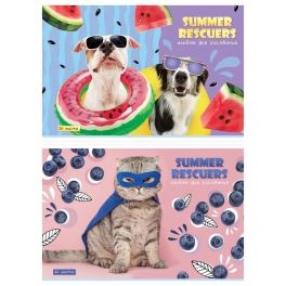 Альбом для рисования 24л., А4, на скрепке ArtSpace «Питомцы. Summer», эконом 335563 А24ф_44448 (Росс