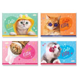 Альбом для рисования 24л., А4, на скрепке BG «Cute Kitty» АР4ск24 12841