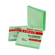 Бумага для заметок с клеевым краем ЗЕЛЕНАЯ (ЗБ-1553) 76х76 мм, 100л, кратно 12