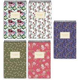 Блокнот А5 40л на гребне Цветы Паттерн, обл лам карт бл 55г/м2, МИКС 3-40-251 4939260