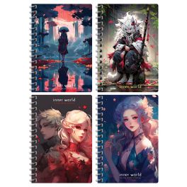 Записная книжка А6 80л. на гребне BG «Inner world» ЗК6гр80 12798 362333