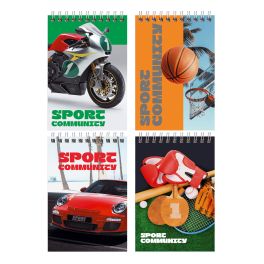 Блокнот А6 40л. на гребне BG «Sport community»
