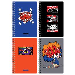 Записная книжка А6 80л. на гребне BG «Comics art»