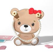 Комплект детский «Выбражулька» 3 пред-та: 2 резинки, бусы, жемчуг, цвет бежевый   9863868